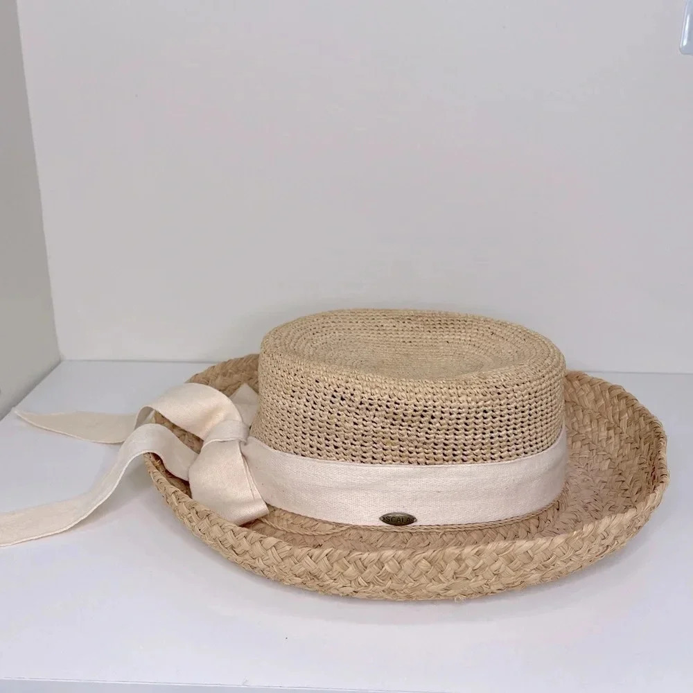 Scala The Collection Hat Woven Straw Raffia Natur… - image 2